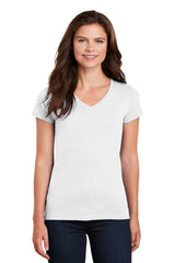 Gildan® Ladies Heavy Cotton™ 100% Cotton V-Neck T-Shirt. 5V00L