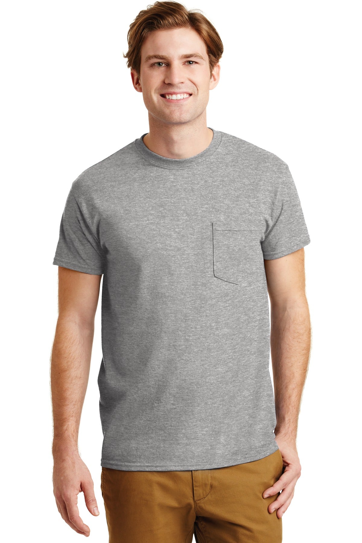 Gildan® - DryBlend® 50 Cotton/50 Poly Pocket T-Shirt. 8300