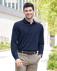 CORE365 Men's Pinnacle Performance Long-Sleeve Piqué Polo