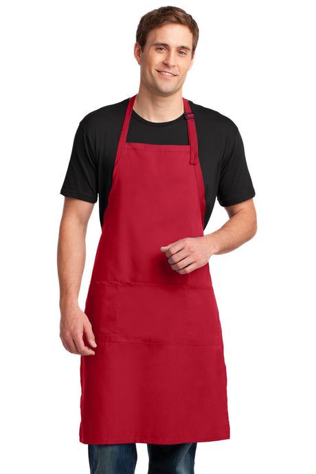 Port Authority® Easy Care Extra Long Bib Apron with Stain Release. A700