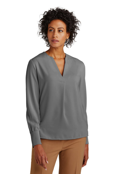 Brooks Brothers® Women's Open-Neck Satin Blouse BB18009