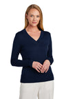 Brooks Brothers® Women's Cotton Stretch V-Neck Sweater BB18401