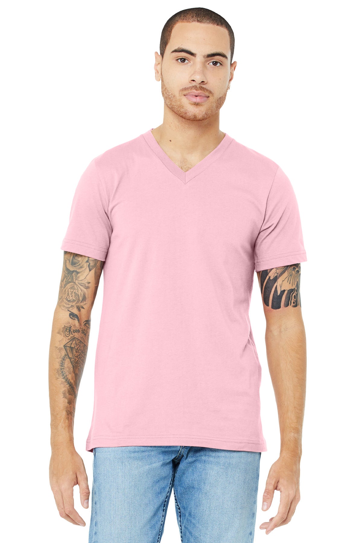 BELLA+CANVAS  ®  Unisex Jersey Short Sleeve V-Neck Tee. BC3005