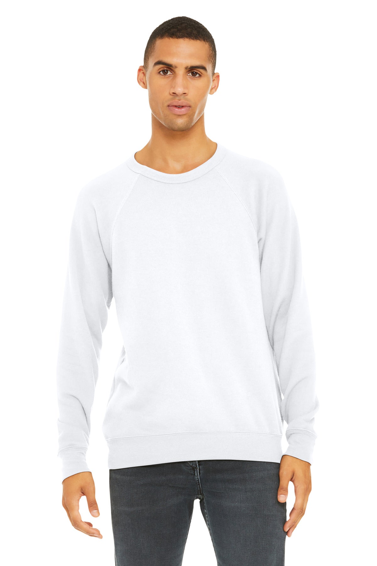 BELLA+CANVAS  ®  Unisex Sponge Fleece Raglan Sweatshirt. BC3901
