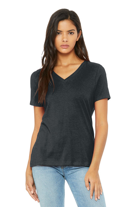 BELLA+CANVAS® Women's Relaxed Heather CVC V-Neck Tee BC6405CVC