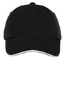 Port Authority® Sandwich Bill Cap with Striped Closure.  C830