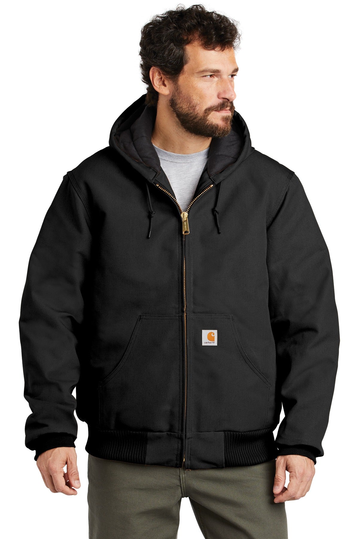 Carhartt ® Quilted-Flannel-Lined Duck Active Jac. CTSJ140