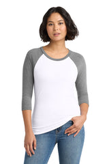 District ®  Women's Perfect Tri ®  3/4-Sleeve Raglan. DM136L