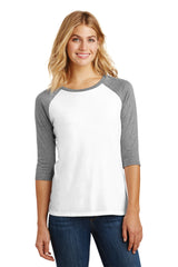 District® Women's Perfect Tri® 3/4-Sleeve Raglan. DM136L