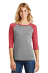 District® Women's Perfect Tri® 3/4-Sleeve Raglan. DM136L