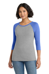 District ®  Women's Perfect Tri ®  3/4-Sleeve Raglan. DM136L