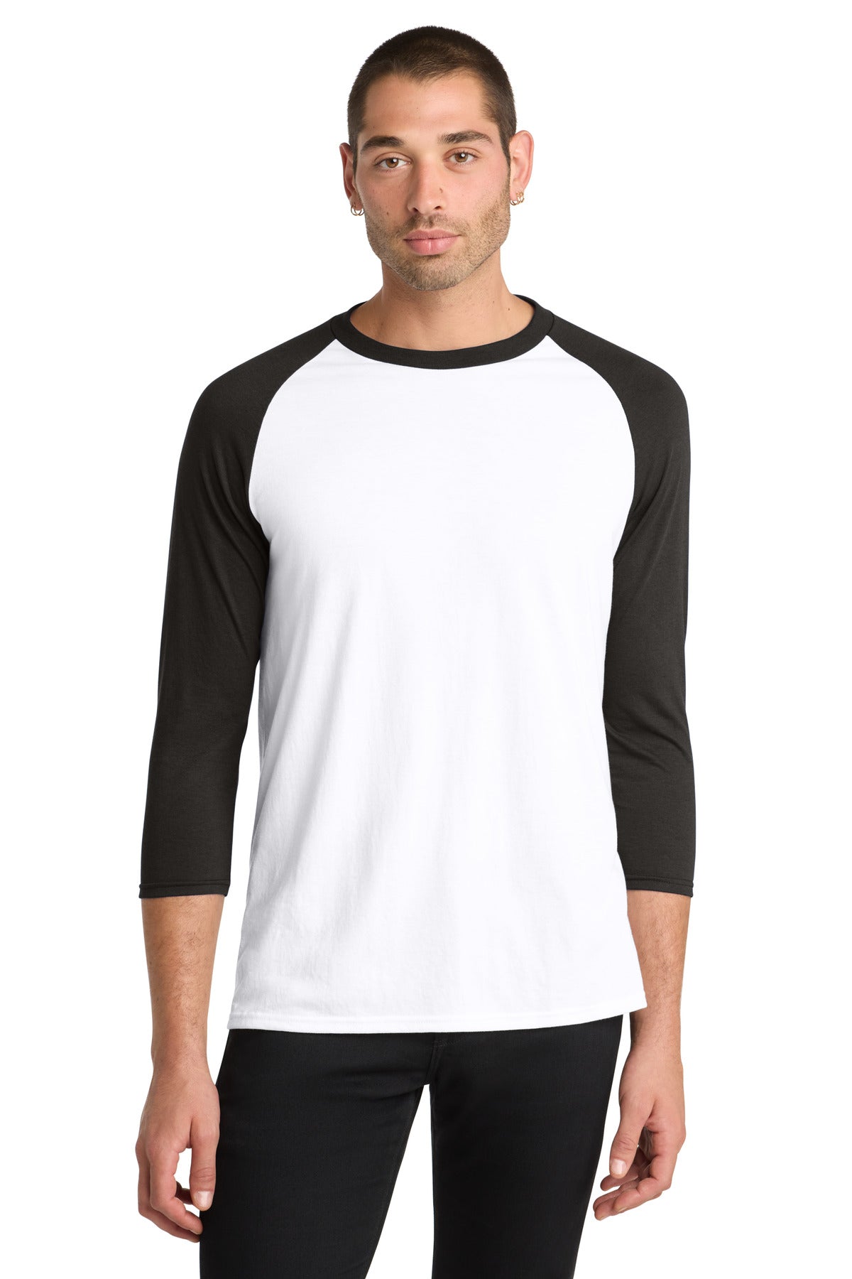 District  ®  Perfect Tri ®  3/4-Sleeve Raglan. DM136