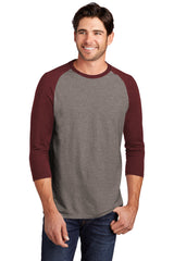 District ® Perfect Tri® 3/4-Sleeve Raglan. DM136