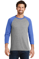 District ® Perfect Tri® 3/4-Sleeve Raglan. DM136