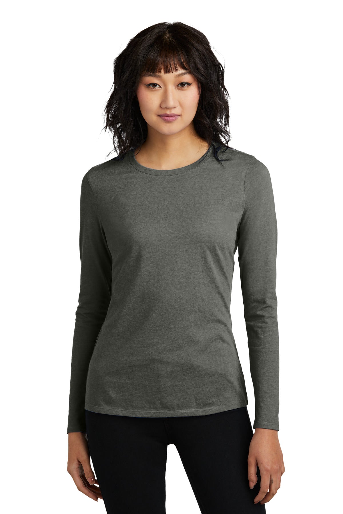 District® Women's Perfect Blend® CVC Long Sleeve Tee DT110