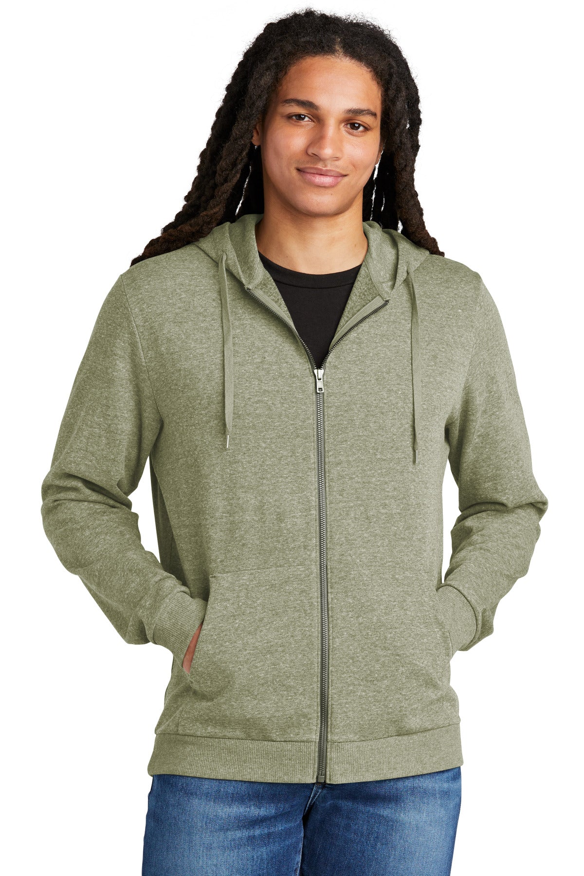 District® Perfect Tri® Fleece Full-Zip Hoodie DT1302