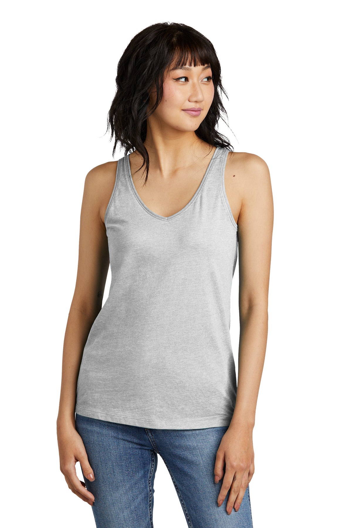 District® Women's Perfect Blend® CVC V-Neck Tank DT154