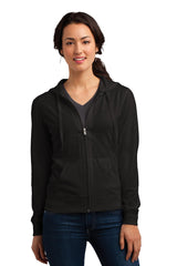 District® Women's Fitted Jersey Full-Zip Hoodie. DT2100