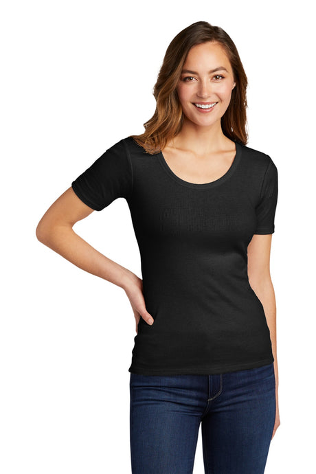 District® Women's V.I.T.™Rib Scoop Neck Tee DT6020