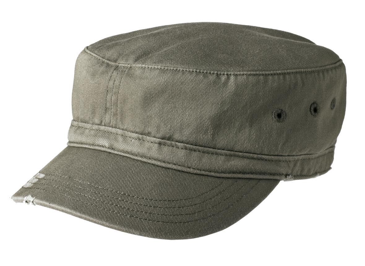 District® Distressed Military Hat.  DT605