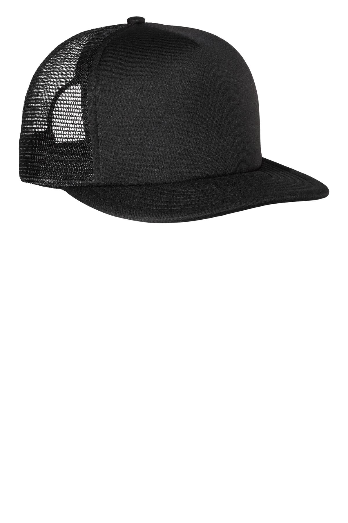 District® Flat Bill Snapback Trucker Cap. DT624