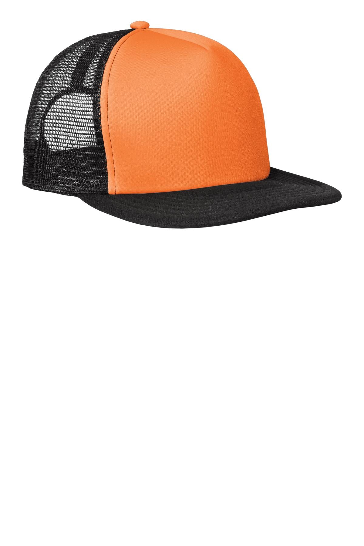 District® Flat Bill Snapback Trucker Cap. DT624