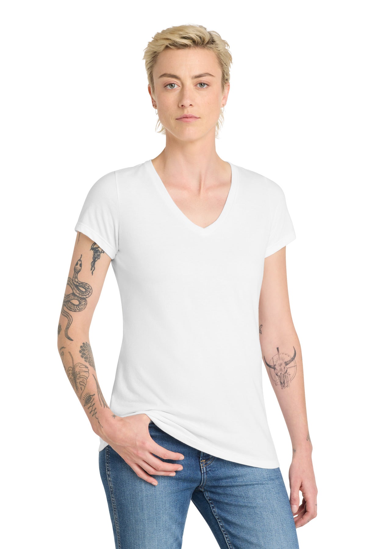 District  ®  Women's Very Important Tee  ®  V-Neck. DT6503
