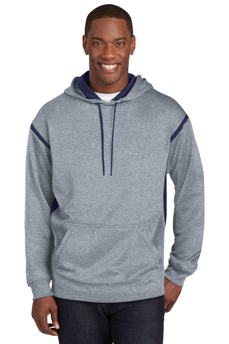 Sport-Tek® Tech Fleece Colorblock Hooded Sweatshirt. F246