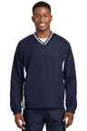 Sport-Tek® Tipped V-Neck Raglan Wind Shirt. JST62