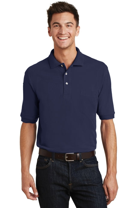 Port Authority® Heavyweight Cotton Pique Polo with Pocket.  K420P