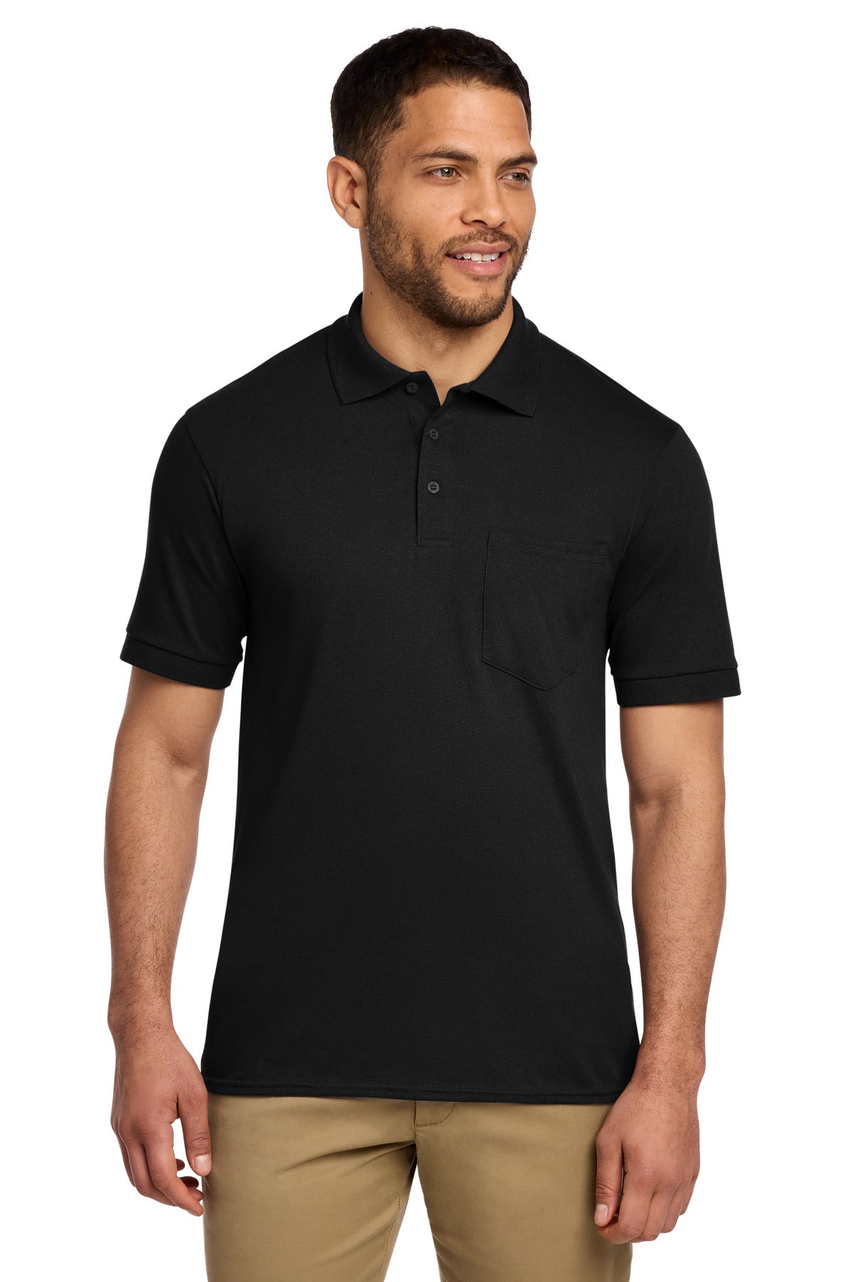 Port & Co ™  Core Blend Jersey Knit Pocket Polo. KP55P