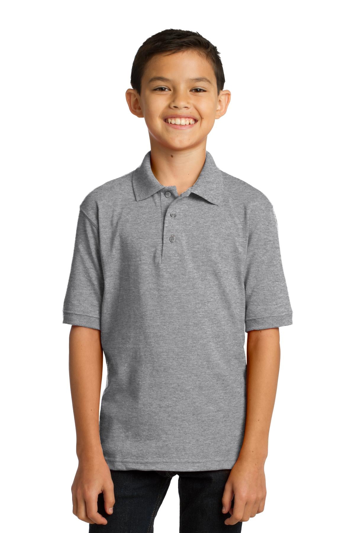 Port & Company® Youth Core Blend Jersey Knit Polo. KP55Y