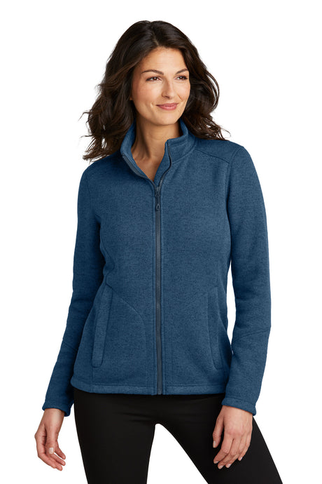 Port Authority® Ladies Arc Sweater Fleece Jacket L428