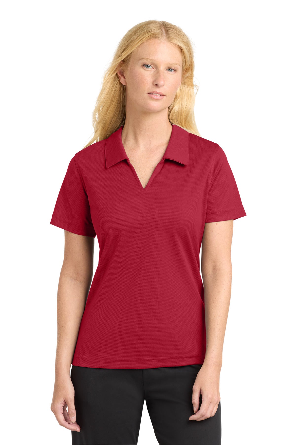 Sport-Tek ®  Women's Dri-Mesh ®  V-Neck Polo.  L469