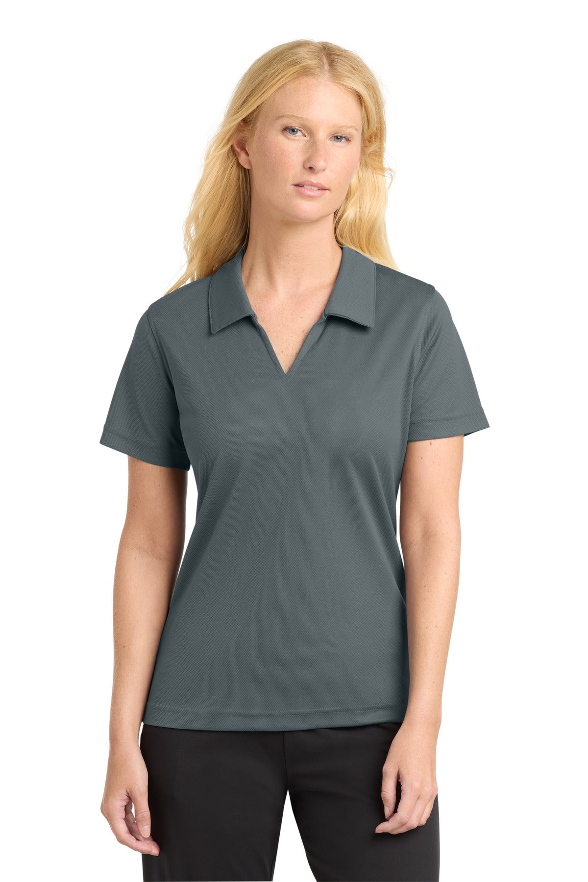 Sport-Tek ®  Women's Dri-Mesh ®  V-Neck Polo.  L469