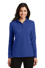 Port Authority® Ladies  Silk Touch™ Long Sleeve Polo.  L500LS