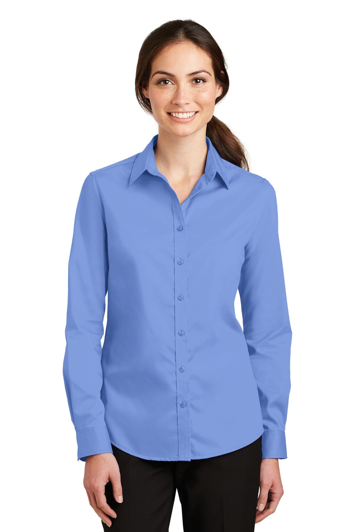 Port Authority® Ladies SuperPro™ Twill Shirt. L663