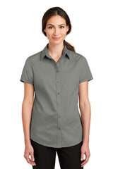 Port Authority® Ladies Short Sleeve SuperPro™ Twill Shirt. L664