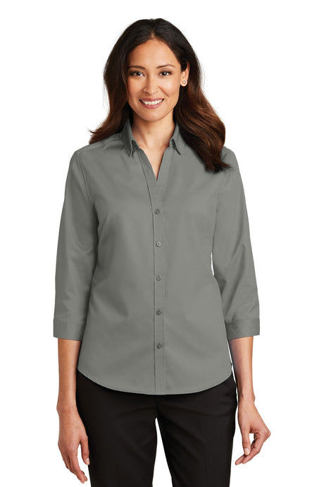 Port Authority® Ladies 3/4-Sleeve SuperPro™ Twill Shirt. L665