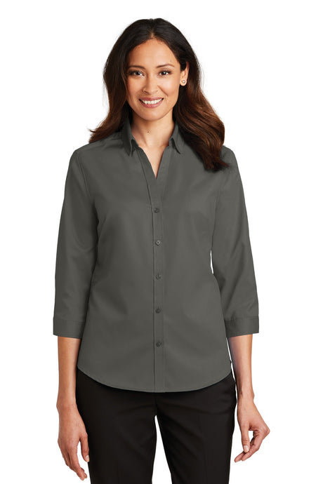 Port Authority® Ladies 3/4-Sleeve SuperPro™ Twill Shirt. L665