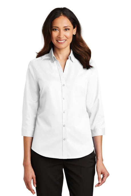 Port Authority® Ladies 3/4-Sleeve SuperPro™ Twill Shirt. L665