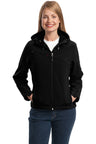 Port Authority® Ladies Textured Hooded Soft Shell Jacket. L706