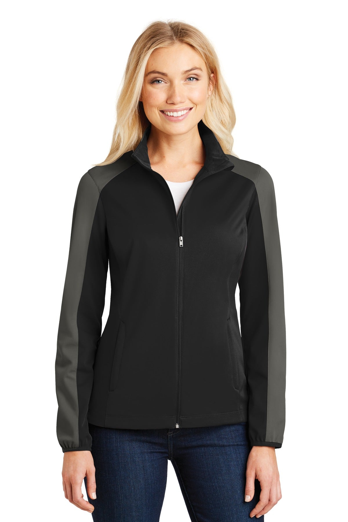 Port Authority® Ladies Active Colorblock Soft Shell Jacket. L718