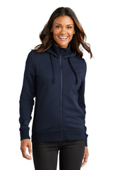 Port Authority® Ladies Smooth Fleece Hooded Jacket L814