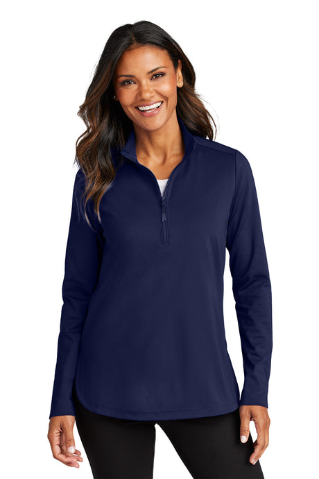 Port Authority® Ladies C-FREE® Double Knit 1/4-Zip LK880