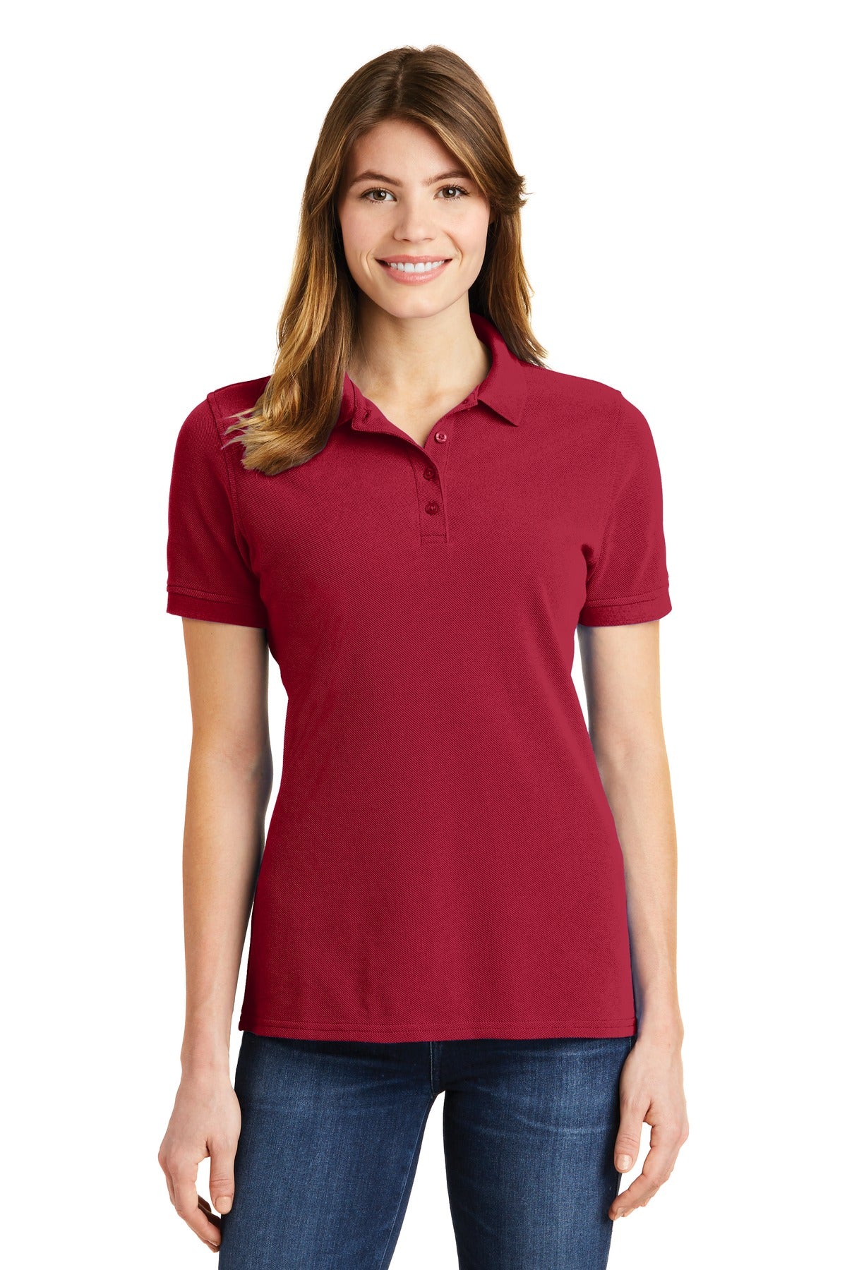 Port & Company® Ladies Combed Ring Spun Pique Polo. LKP1500