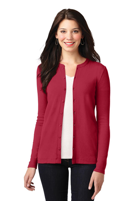 Port Authority® Ladies Concept Stretch Button-Front Cardigan. LM1008