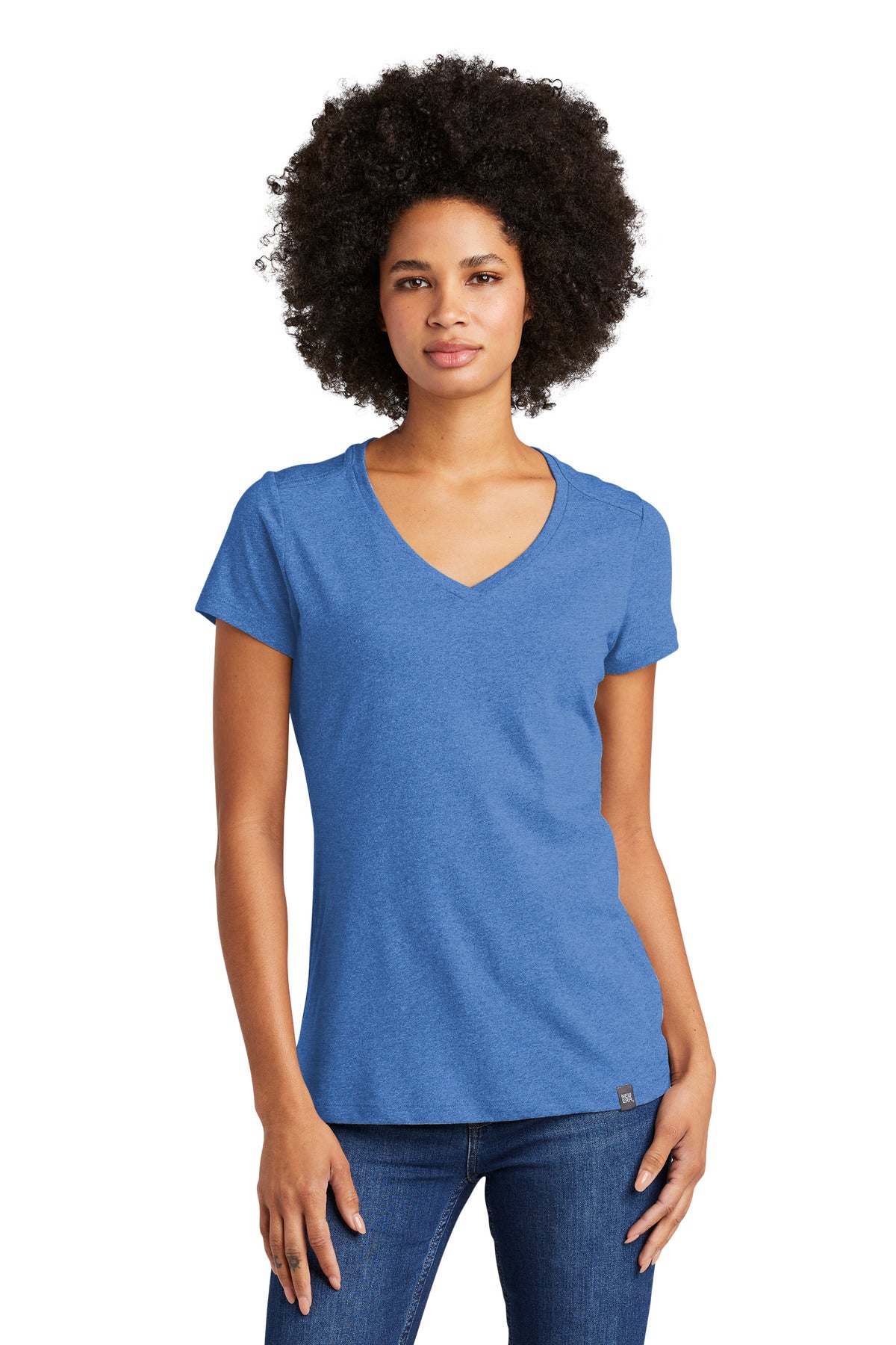 New Era ® Ladies Heritage Blend V-Neck Tee. LNEA101