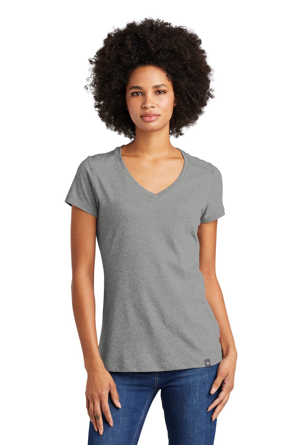 New Era ® Ladies Heritage Blend V-Neck Tee. LNEA101