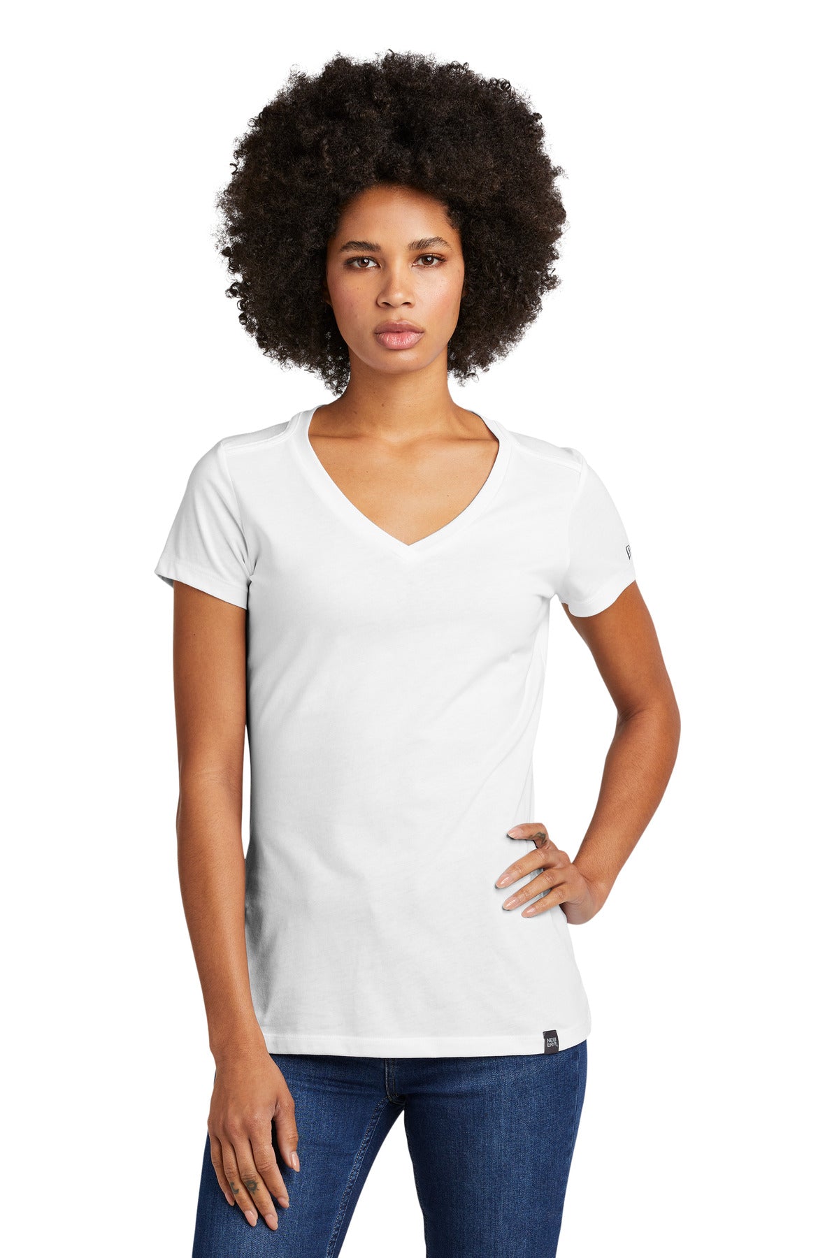 New Era ® Ladies Heritage Blend V-Neck Tee. LNEA101